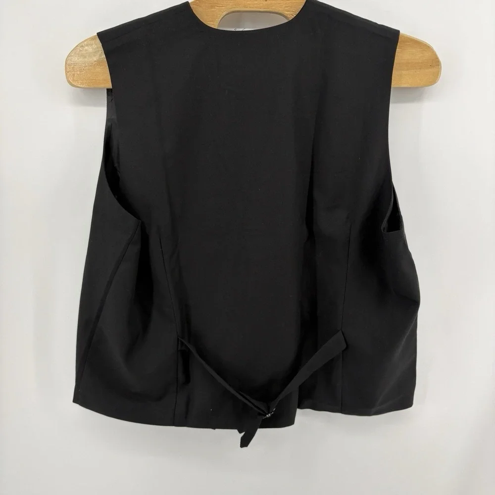 Men's 4XL‎ Fit Formal Dress Vest Adjustable Waistcoat for Business Wedding Party